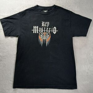 Vintage WWE‎ Rey Mysterio Lucha Libre Luchadore Mask Size M T-shirt 2004 Trinity